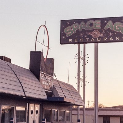 Space Age Restaurant — Kodak ProImage 100, developed in Cinestill Cs41