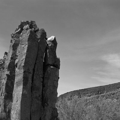 Columnar Basalt in the Scablands — Kodak Tri-X 320, Horeseman 45 EM